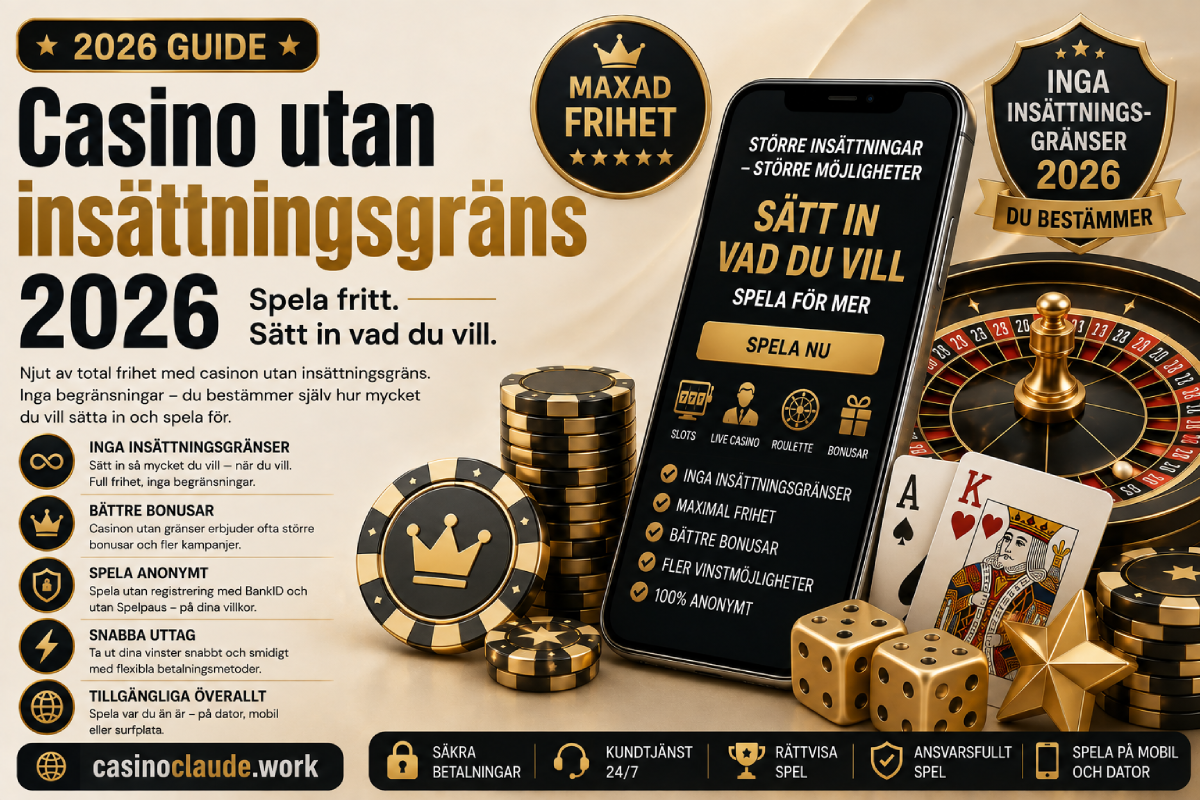 Casino utan insättningsgräns 2026
