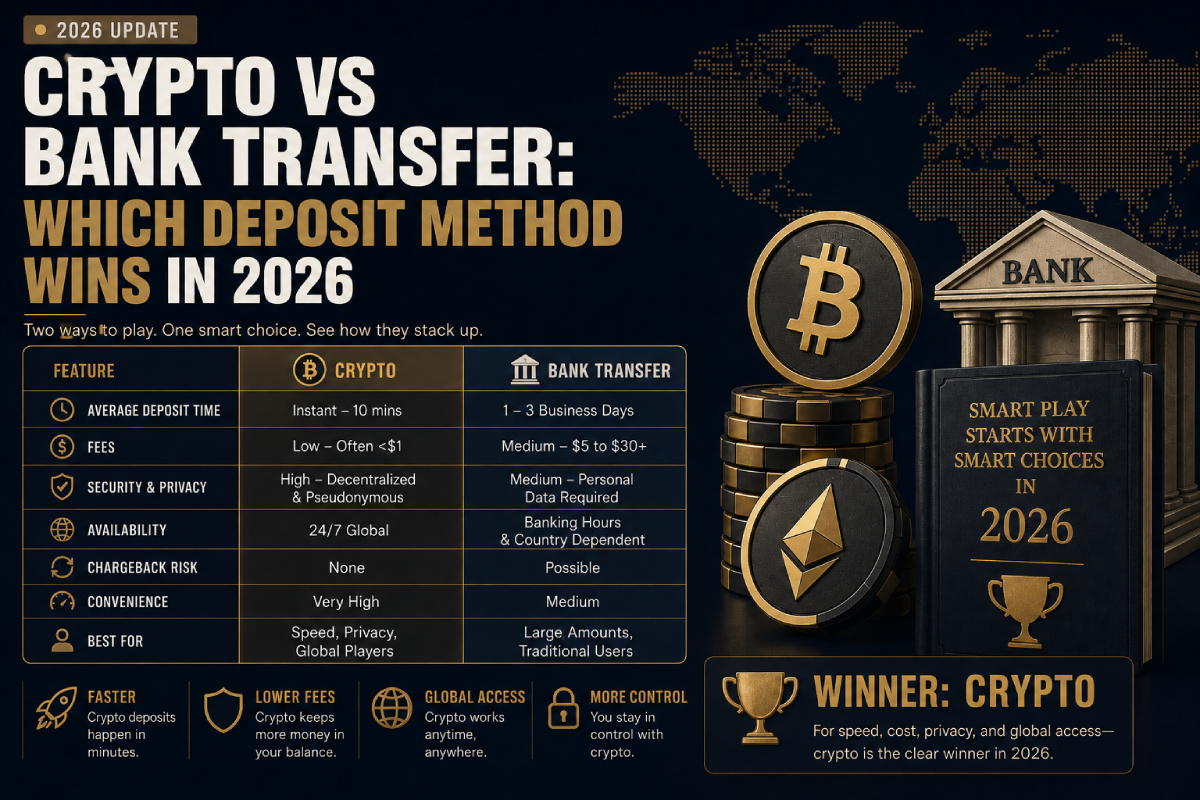Crypto vs Bank Transfer: Which Deposit Method Wins in 2026