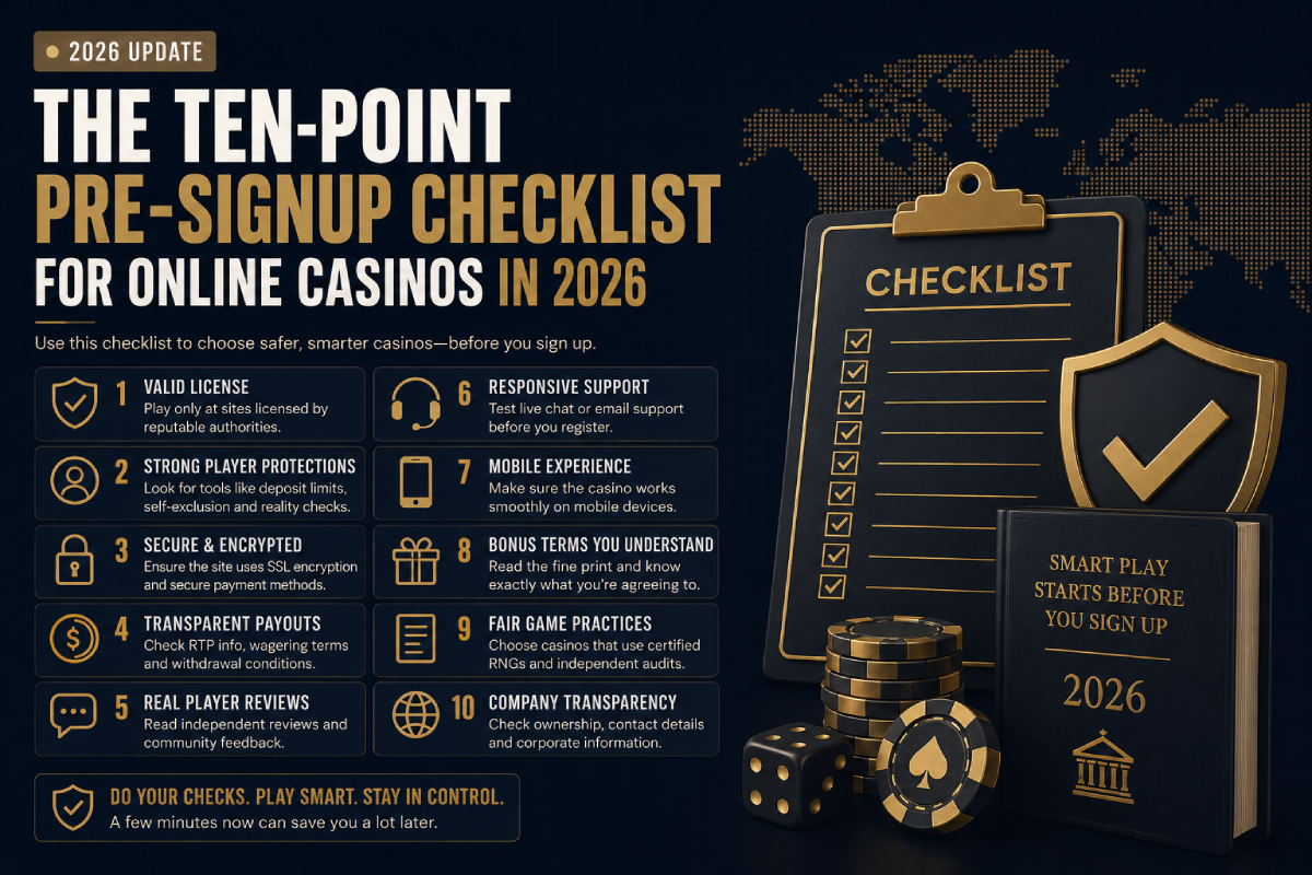 Pre-signup checklist